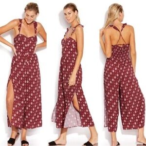 🎀NWT SEAFOLLY xs water garden antique paisley jumpsuit lightweight